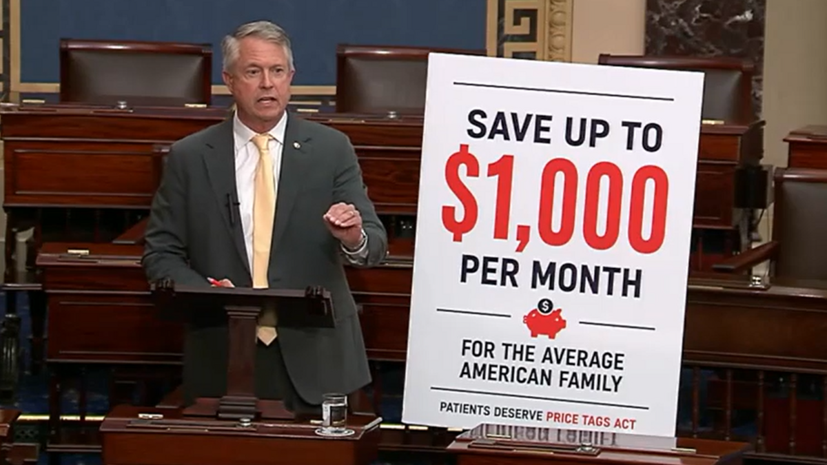 U.S. Sen. Roger Marshall of Kansas speaks for the Senate floor about the Patients Deserve Price Tags Act, a medical billing transparency bill that he co-sponsored. U.S. Sen. Roger Marshall of Kansas speaks for the Senate floor about the Patients Deserve Price Tags Act, a medical billing transparency bill that he co-sponsored.